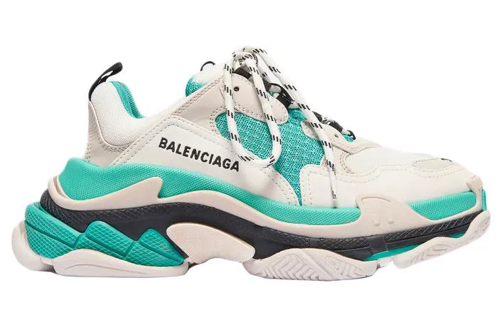Balencaiga Triple S White Grey Turquoise (W)