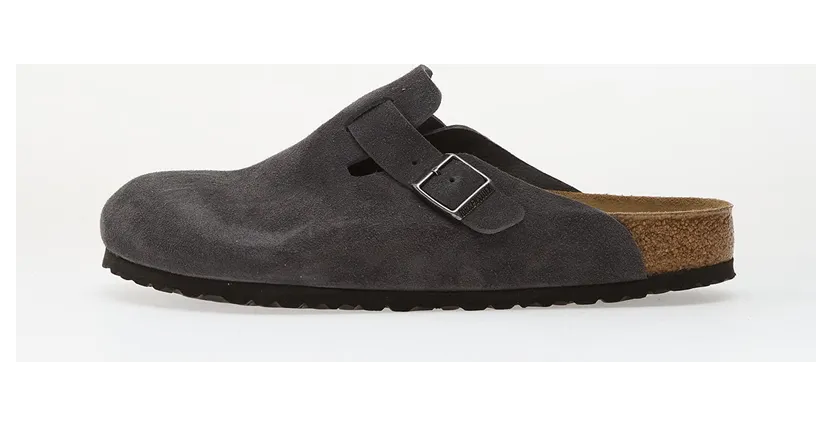 Birkenstock Boston Suede Charcoal