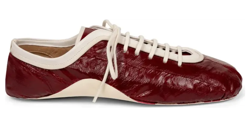 Dries Van Noten Leren ballerina’s “Red” (2610118080403)