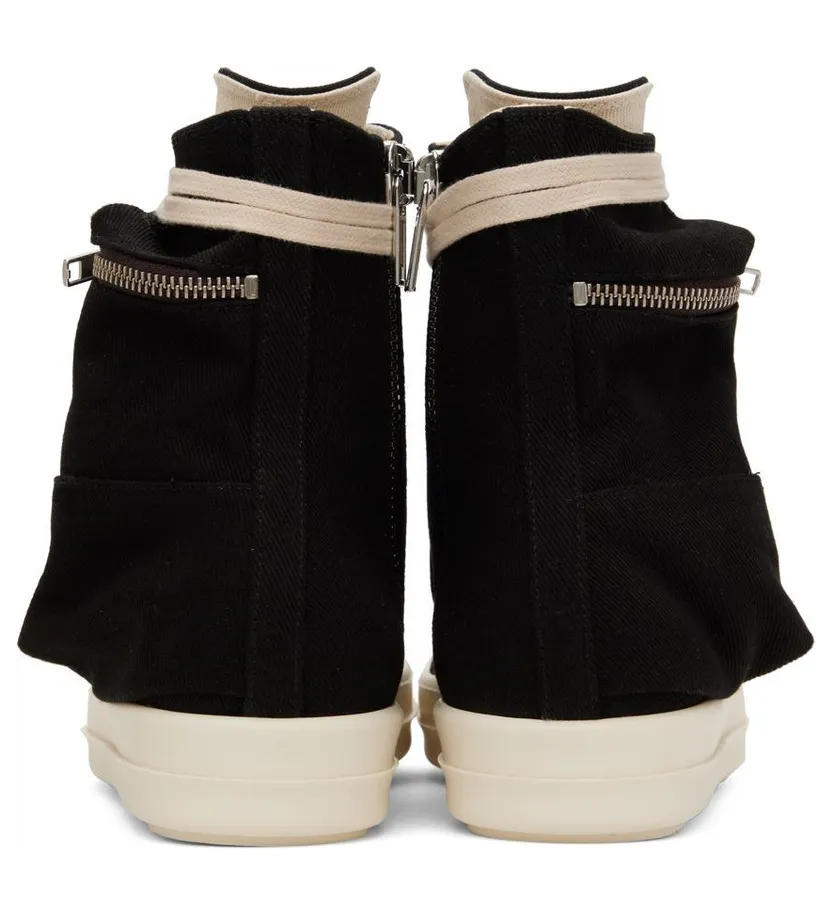 Rick Owens Drkshdw Black Cargo Sneakers (DU02B4801 DQ) (2)