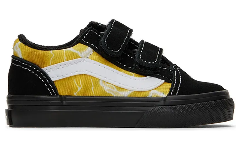 Vans Baby Black & Yellow Old Skool V Sneakers (VN0005W2Y23)
