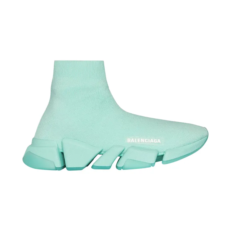 Balenciaga Speed 2.0 Recycled Transparent Sole Green (W) (654045W2DI43412)