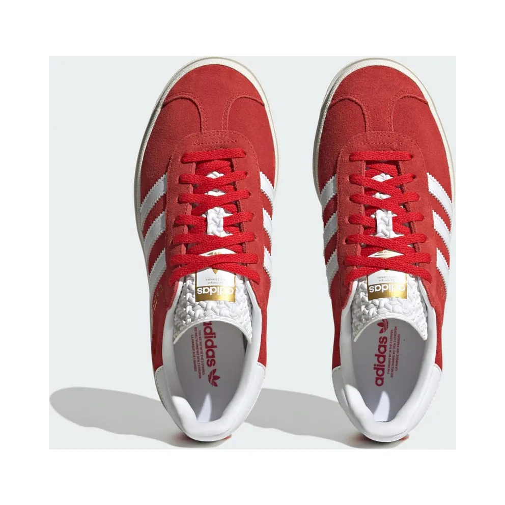 Adidas Gazelle Bold Red / Cloud White / Gold Metallic (ID6990)