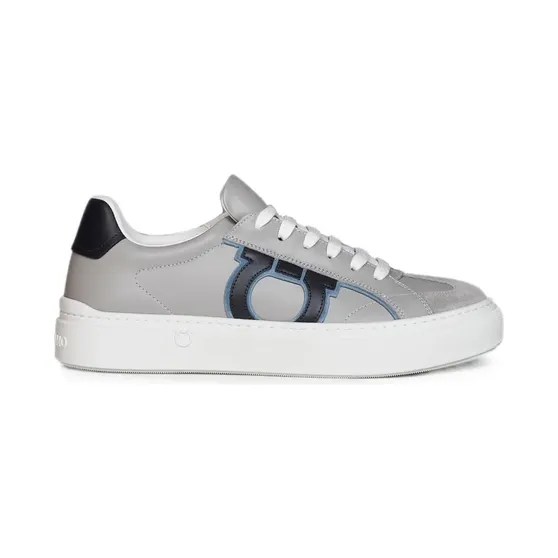 Ferragamo Gancio leren “Grey” (796258)