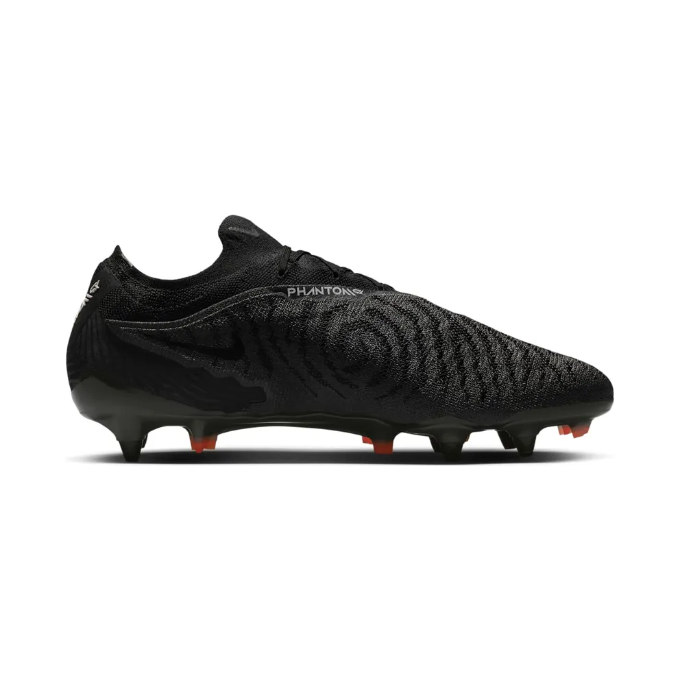 Nike Gripknit Phantom GX Elite SG-Pro Anti-Clog Traction Black Dark Smoke Grey Total Orange (DD9443-010)