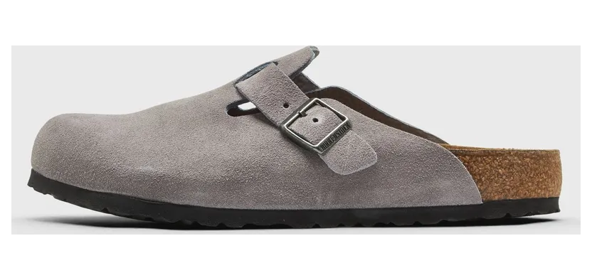 Birkenstock Boston Suede Leather Lavender Sky