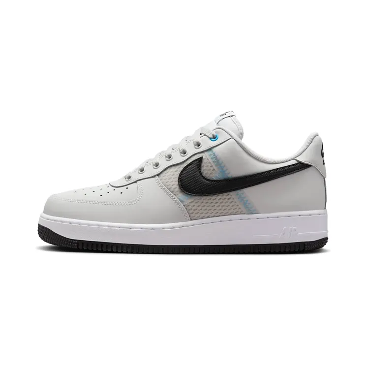 Nike Air Force 1 Low ’07 LV8 SE Mesh Tape “Photon Dust / University Blue / White / Black” (IH4462-001)