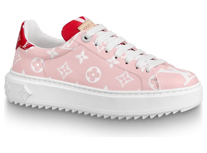 Louis Vuitton Trainer Time Out Monogram Pink (W) (1A58AT)