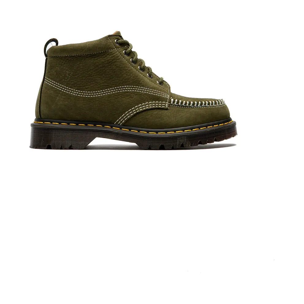 Dr. Martens Lowell Chukka Moc Toe Ankle Boot Olive Green Milled Nubuck (42837300)