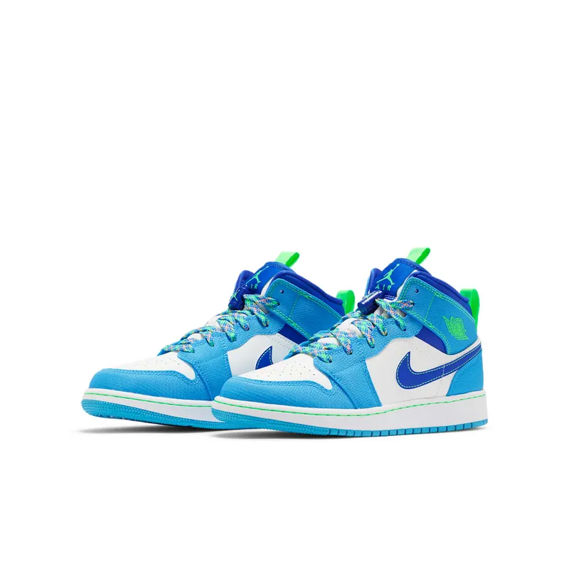 Jordan 1 Mid Sprite Blue (GS) (DA8010-400)