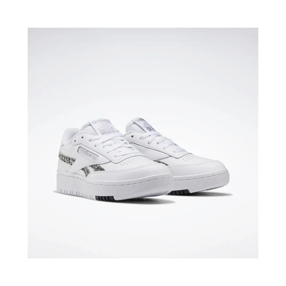 Reebok Club C Double White / Silver Metallic / Black (H67813)