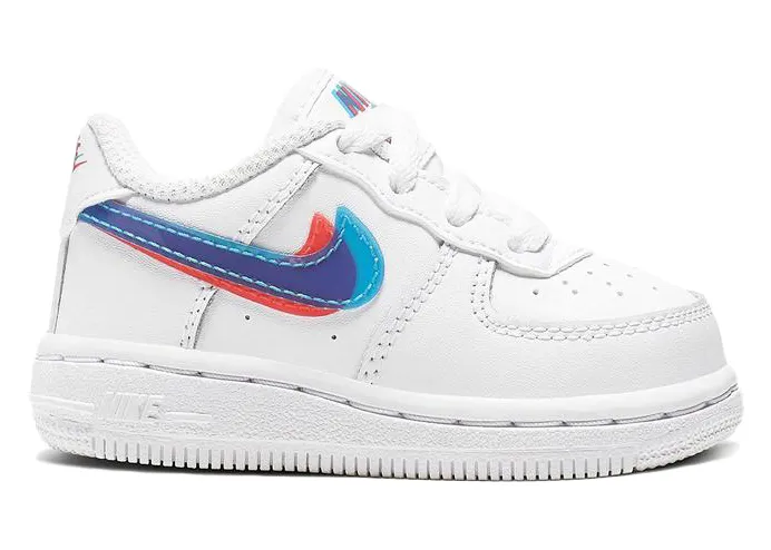 Nike Air Force 1 LV8 3D White (TD) White/Blue Hero/Bright Crimson (CJ7161-100)