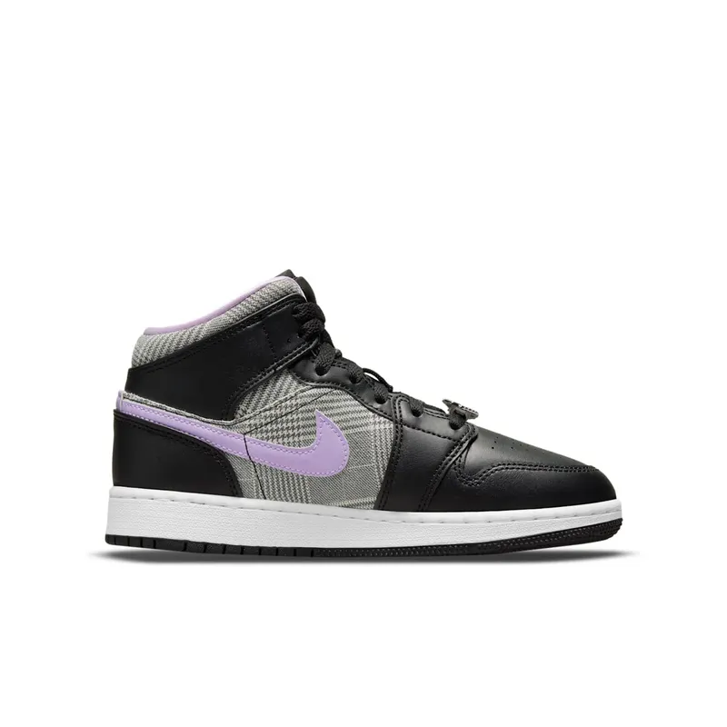 Jordan 1 Mid SE Houndstooth (GS) (DC7226-015)