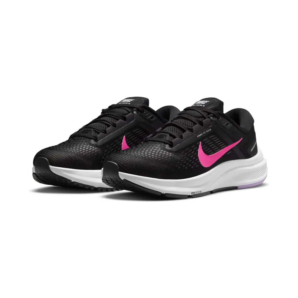Nike Air Zoom Structure 24 (straat) “Black / Anthracite / Lilac / Hyper Pink” (DA8570-002)