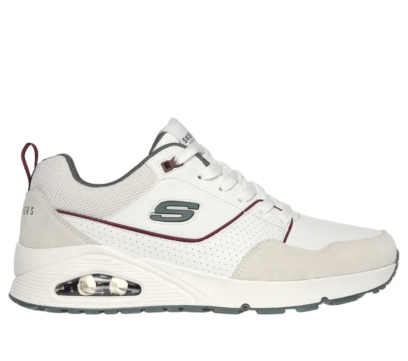 Skechers Uno – Retro One – White / Groente – “White” (183020 WGR)
