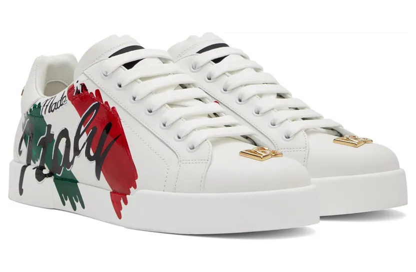 Dolce & Gabbana White Portofino Light Sneakers (CS1774 AV571) (4)