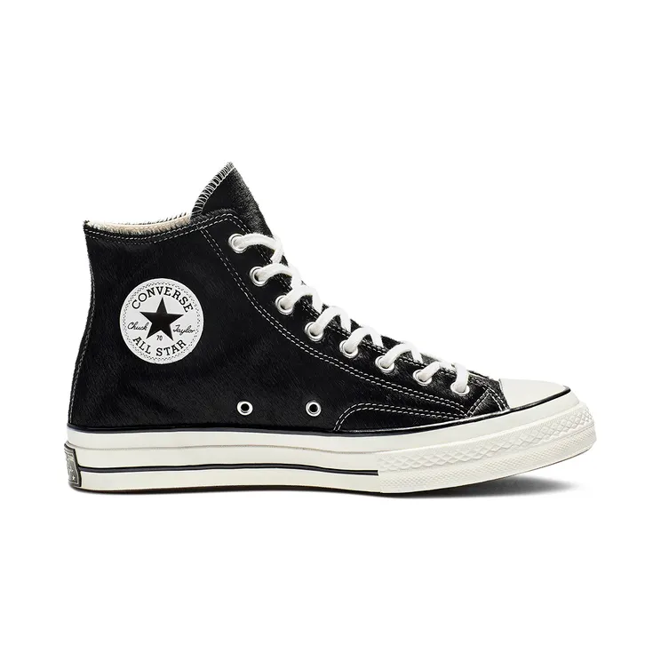 Converse Chuck 70 Hi ‘Pony Hair Pack – Black’ Black/Egret (164588C)
