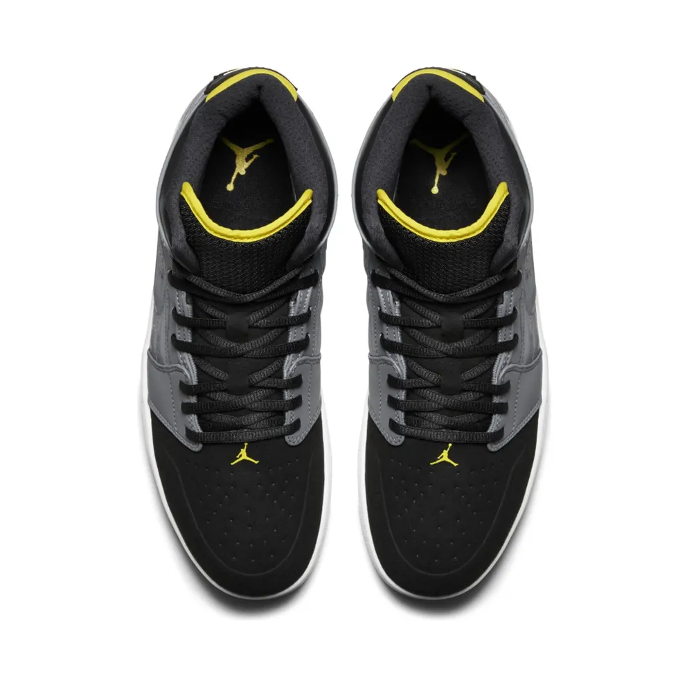 Jordan Air I 1 Retro ’99 Cool Grey/Vibrant Yellow-Black-White Cool Grey/Vibrant Yellow-Black-White (654140-032)