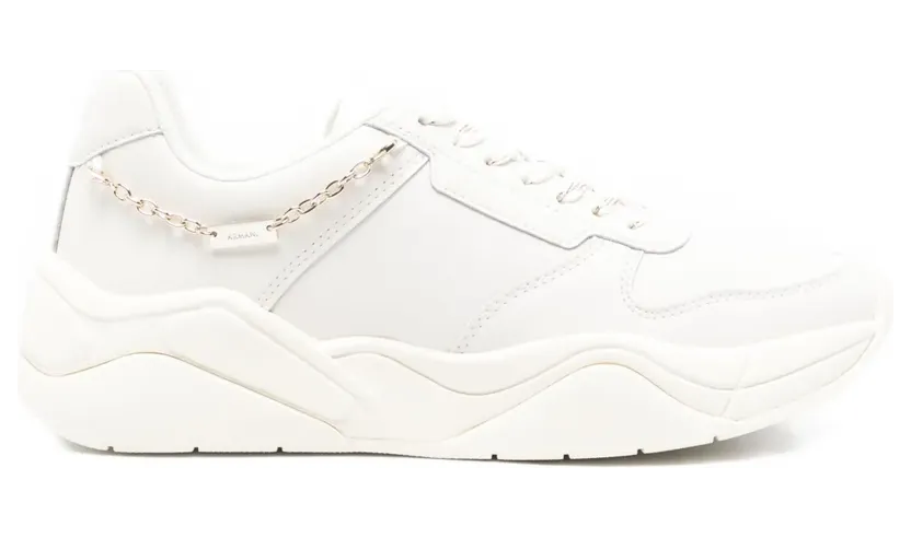 Armani Exchange Sneakers mit Logo-Anhänger – Weiß (XW001617AF17443M0107)