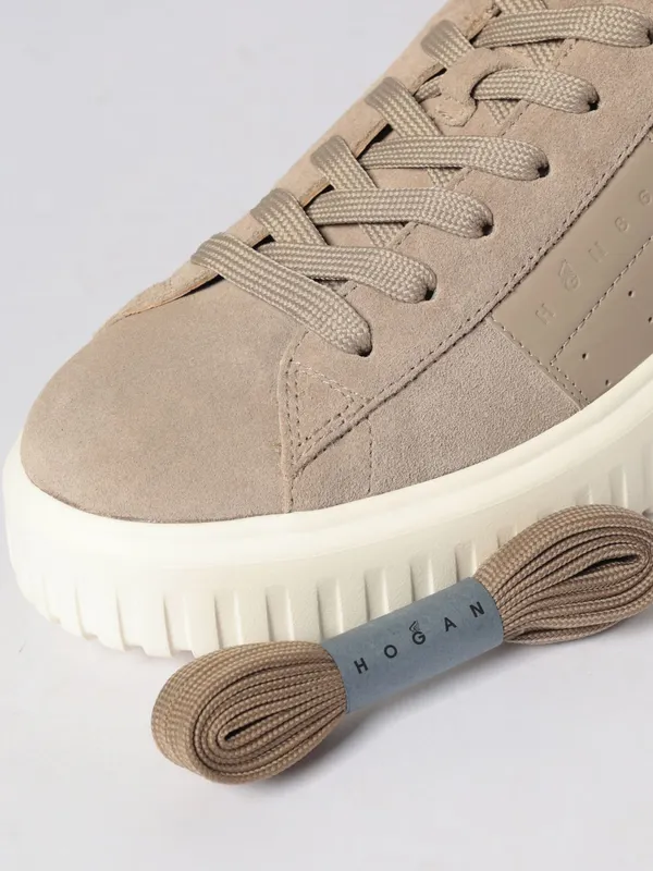 Hogan H-Stripes Suede Sneakers Grey (HXM6450FO7TUHOC424) (3)
