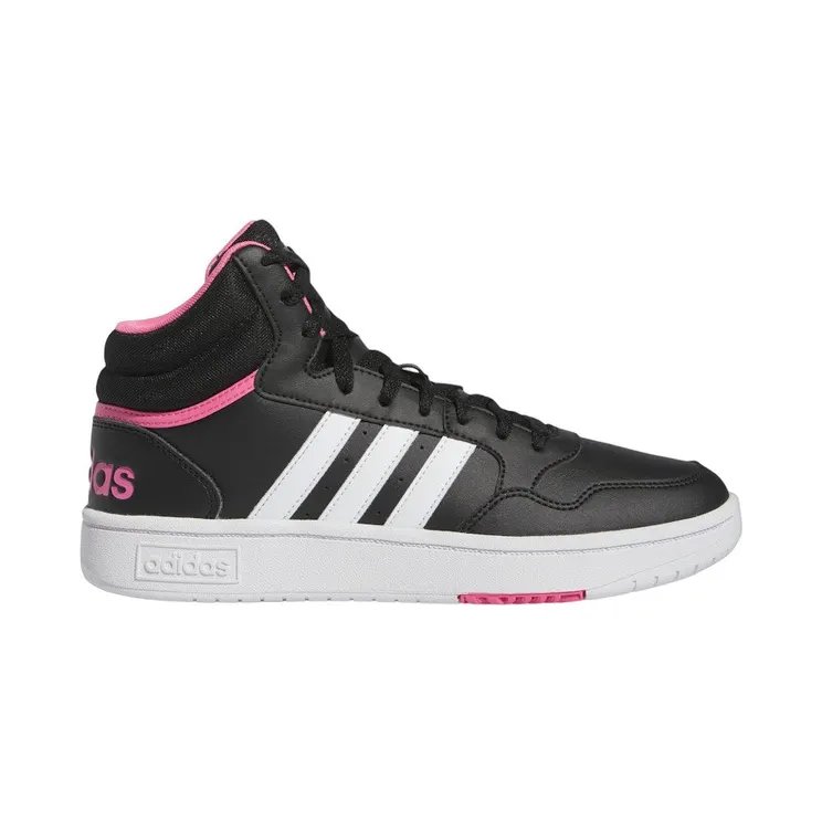 adidas Hoops 3.0 Mid Core Black Cloud White Pink Fusion (IG7896)