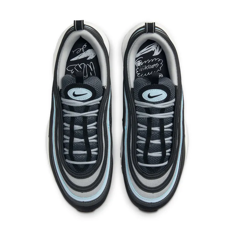 Nike Air Max 97 Black Iron Grey Blue Tint (921826-019)