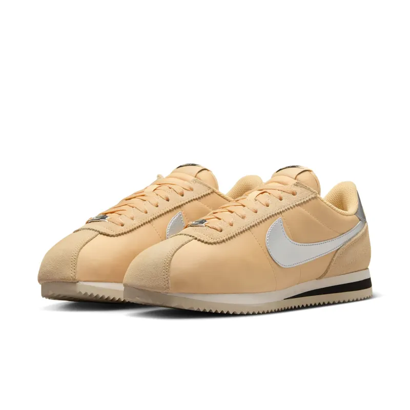 Nike Cortez Textile Sesame Light Orewood Brown Black Metallic Silver (DZ2795-201)