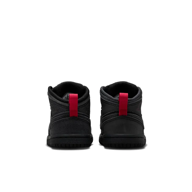 Jordan 1 Mid SE Craft Dark Smoke Grey Varsity Red Black (FQ7756-001)