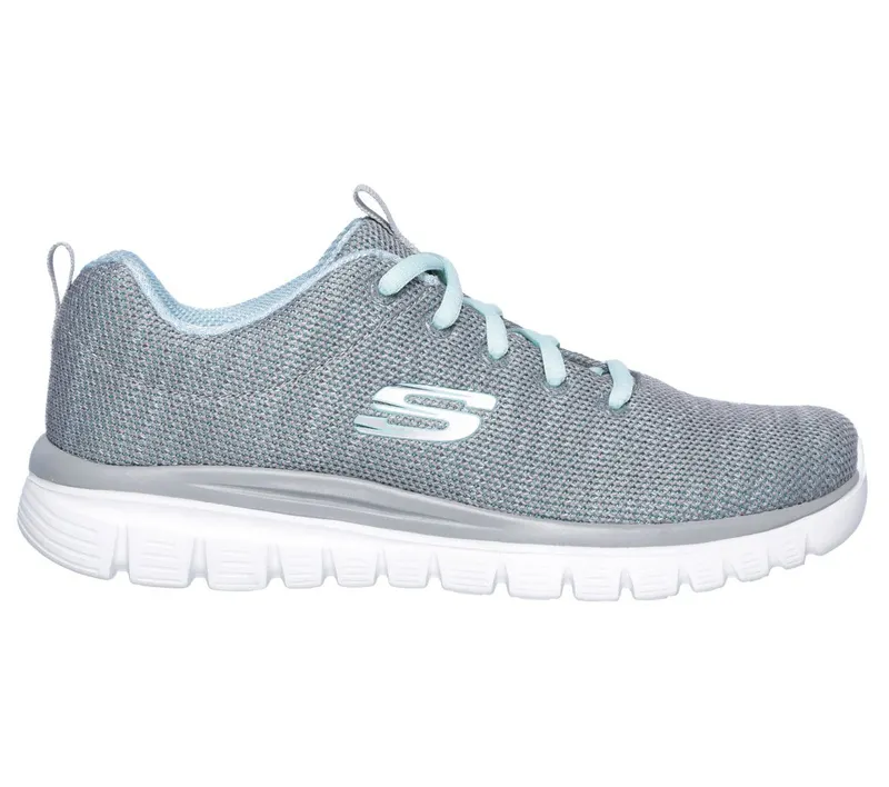 Skechers Graceful – Twisted Fortune – Grey / Multi – “Grey” (12614 GYMN)