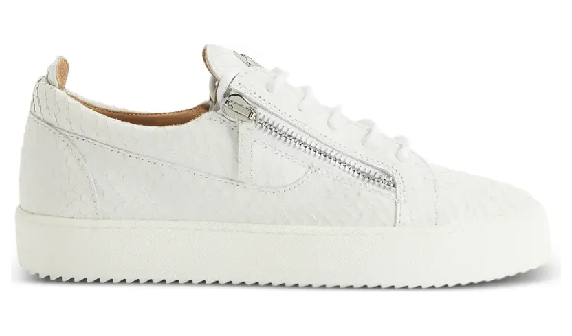 Giuseppe Zanotti Frankie Sneakers mit Reptil-Optik – Weiß (RM60007002)