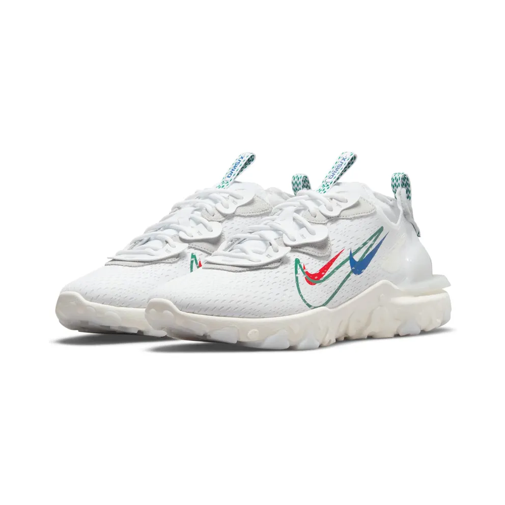 Nike React Vision “White / Sail / Pure Platinum / Green Noise” (DM9095-100)