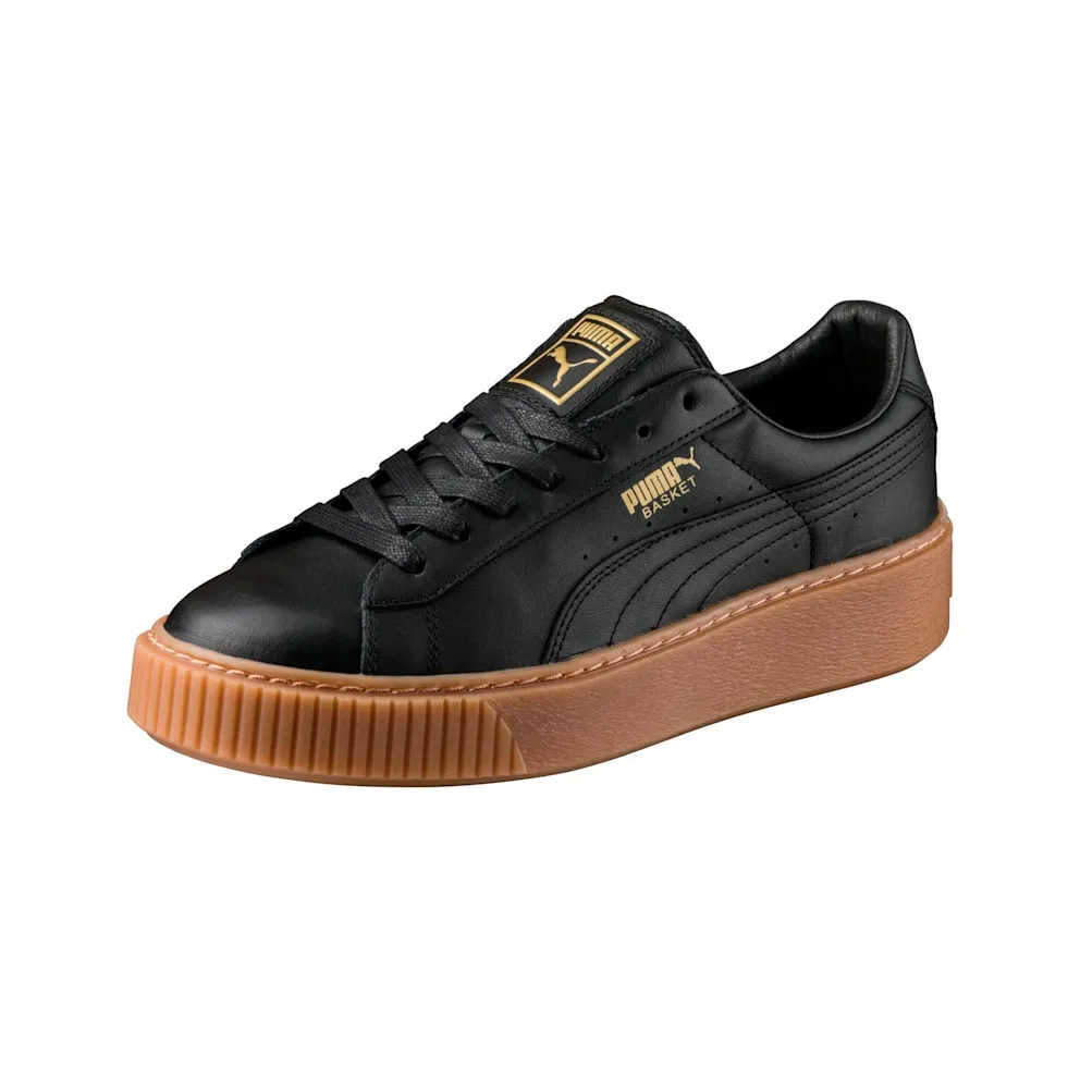 Puma Basket Platform Core Black (W) Puma Black (364040-02)
