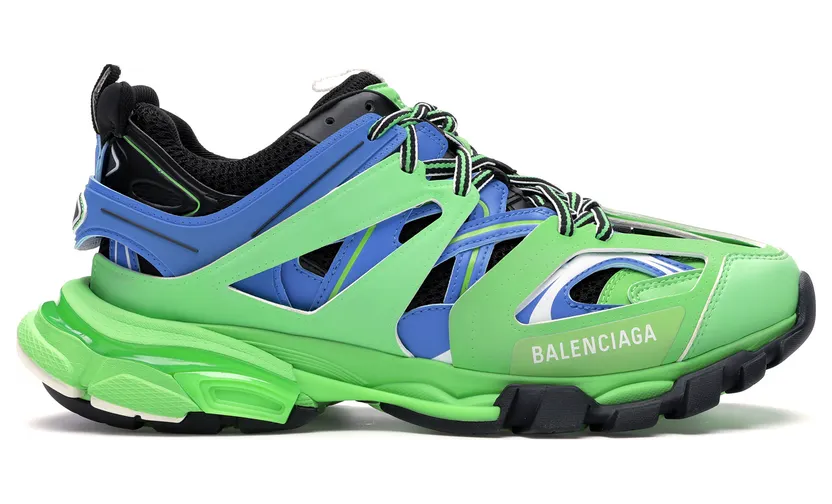 Balenciaga Track Trainers Green Blue (542023W1GB84078)
