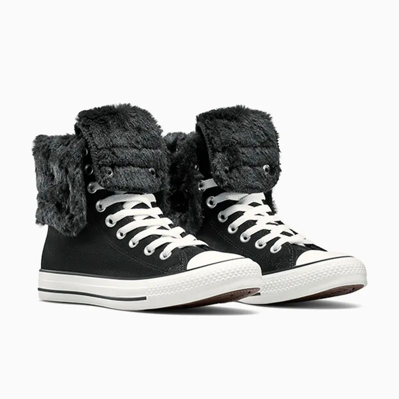 Converse Chuck Taylor All Star Fold Over Hi Black Egret (A15138C)