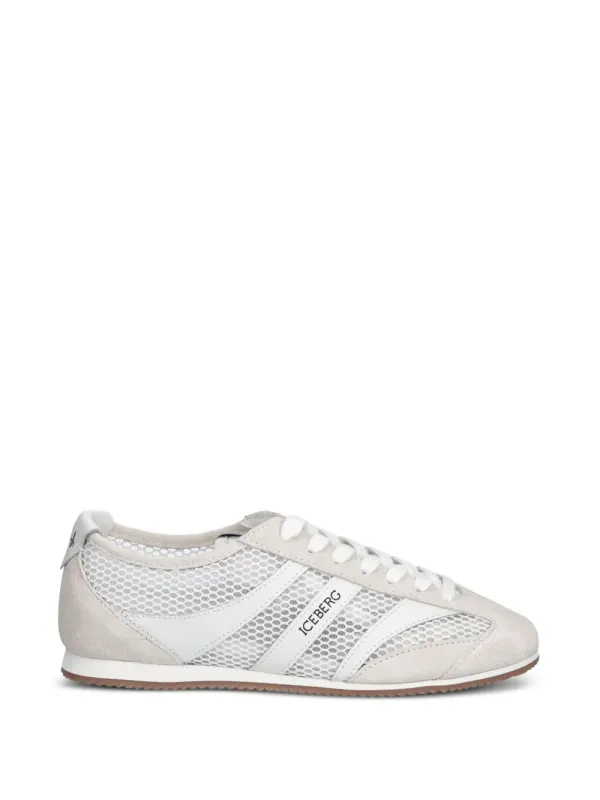 Iceberg Snoot suède with mesh vlakken – White (ID235201)