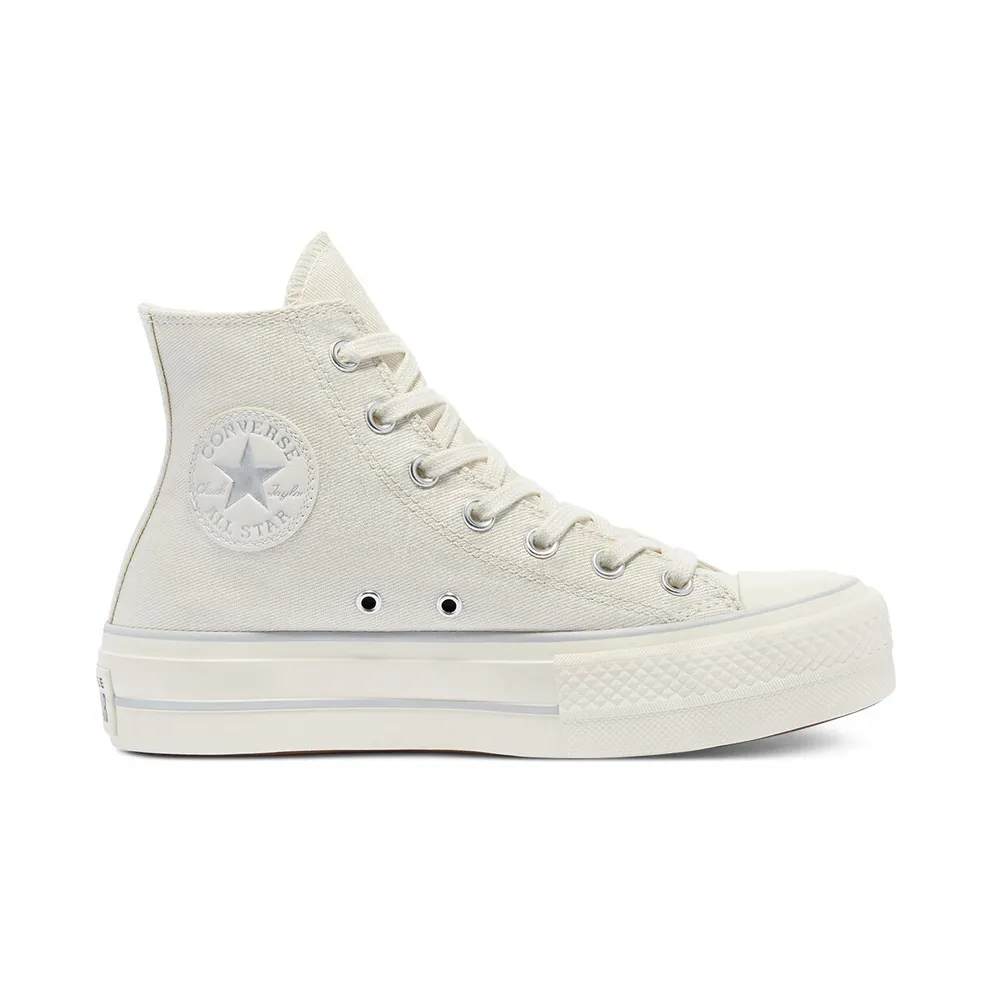 Converse Digital Powder Platform Chuck Taylor All Star High Top Pure Silver/pure Silver/egret (571082C)