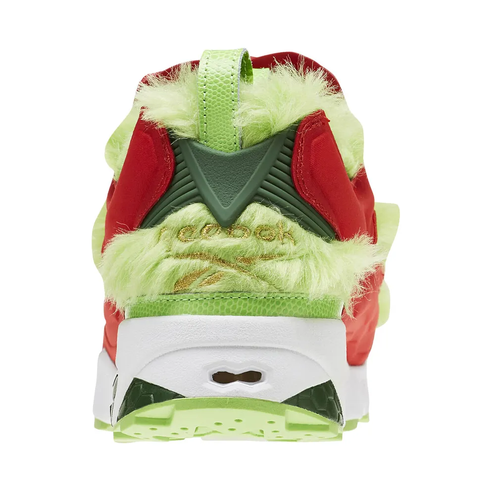 Reebok Instapump Fury Grinch Semi Solar Green/Scarlet-Pine Green-Gold Metallic (Other Brands Reebok)