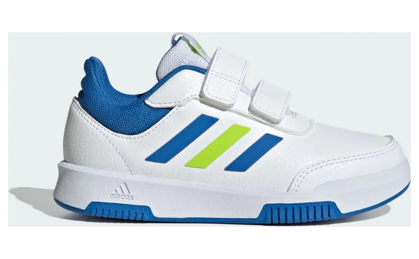 Adidas Tensaur met Klittenband Cloud White / Bright Royal / Solar Slime (JH9538)