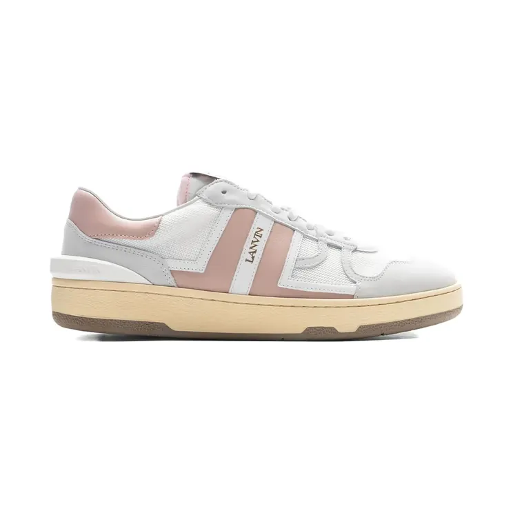 Lanvin Clay low-top met leren vlak “White” (FMSKDK00NASHP230057)