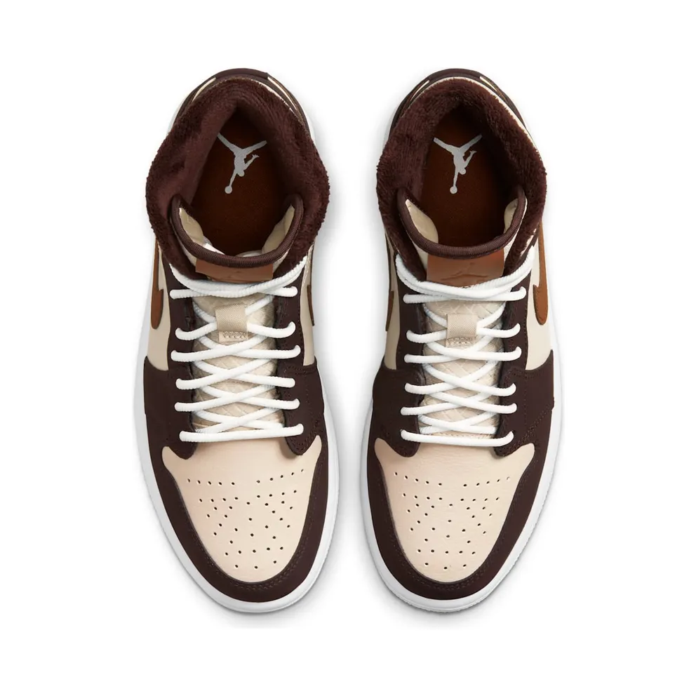 Jordan 1 Mid SE Brown Basalt Oatmeal (W) (DO6699-200)