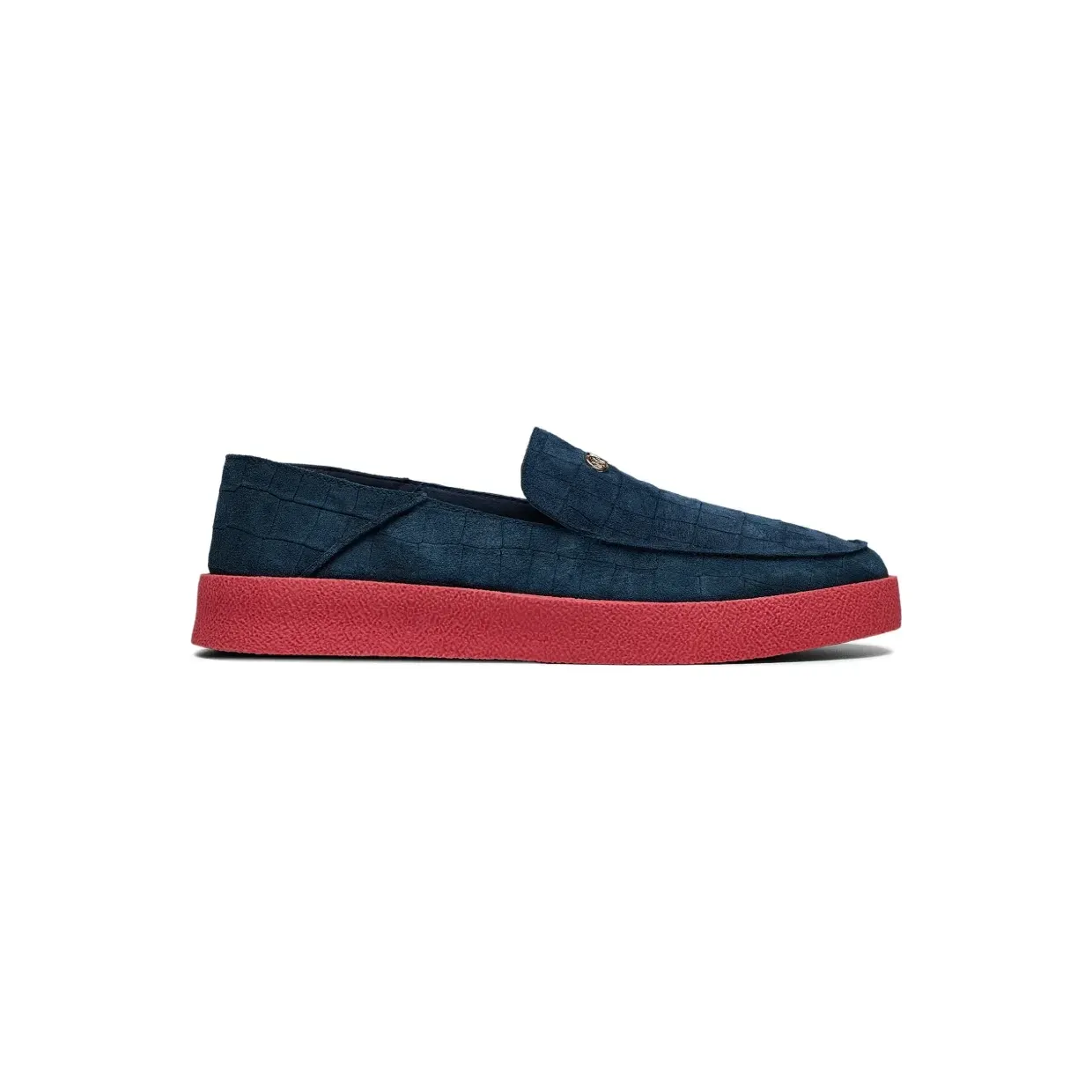 Hide&Jack Hide&Jack Slip-on met krokodillen effect “Blue” (ERIVA)