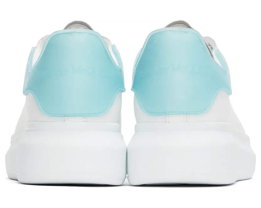Alexander McQueen White & Blue Oversized Sneakers (625156WHXMT9729) (4)