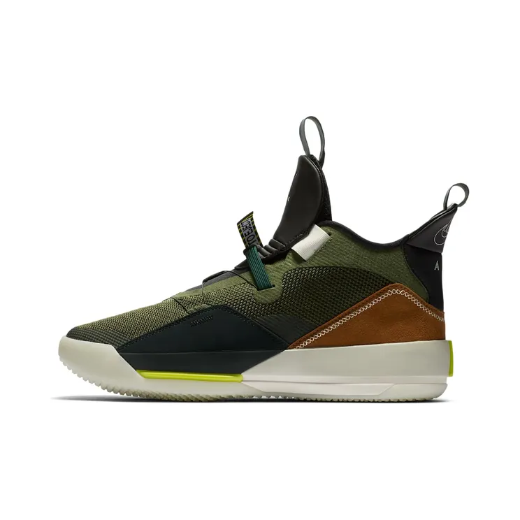 Air Jordan XXXIII NRG x Travis Scott Travis Scott – “Army Olive / Black / Ale Brown / Sail” (CD5965-300)