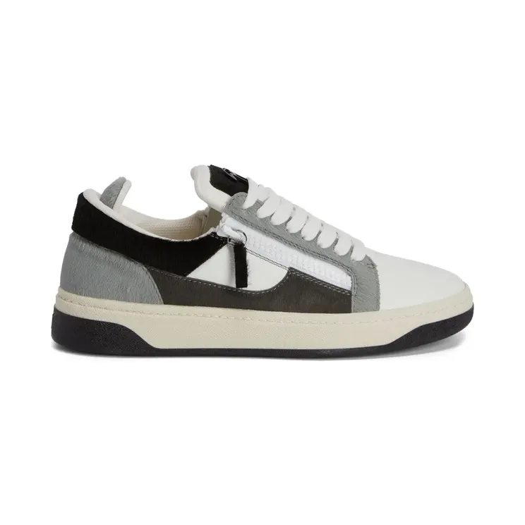 Giuseppe Zanotti GZ94 low-top met colourblocking en dubbele rits “White” (RM40004003)