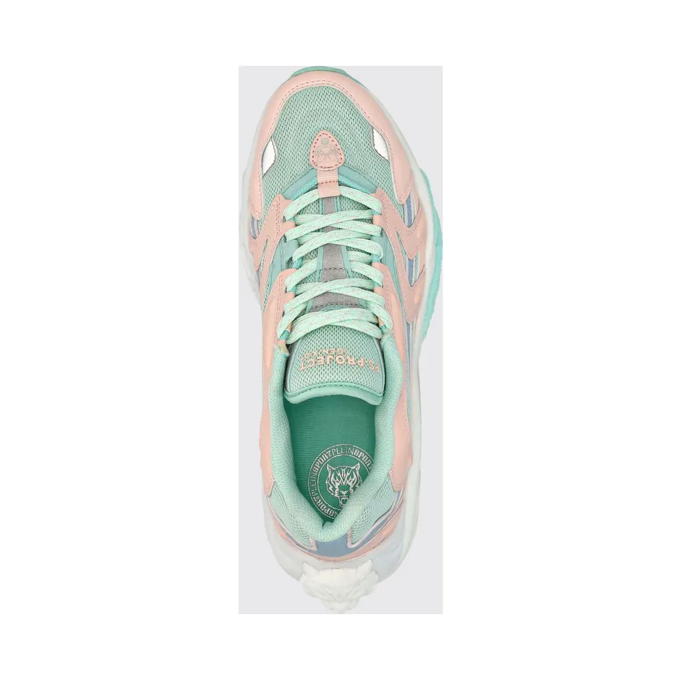Plein Sport PS. Project Gen. X-01 in Leather and Mesh with Bicolor Design Blue (FABSUSC0328PTE003N0307)