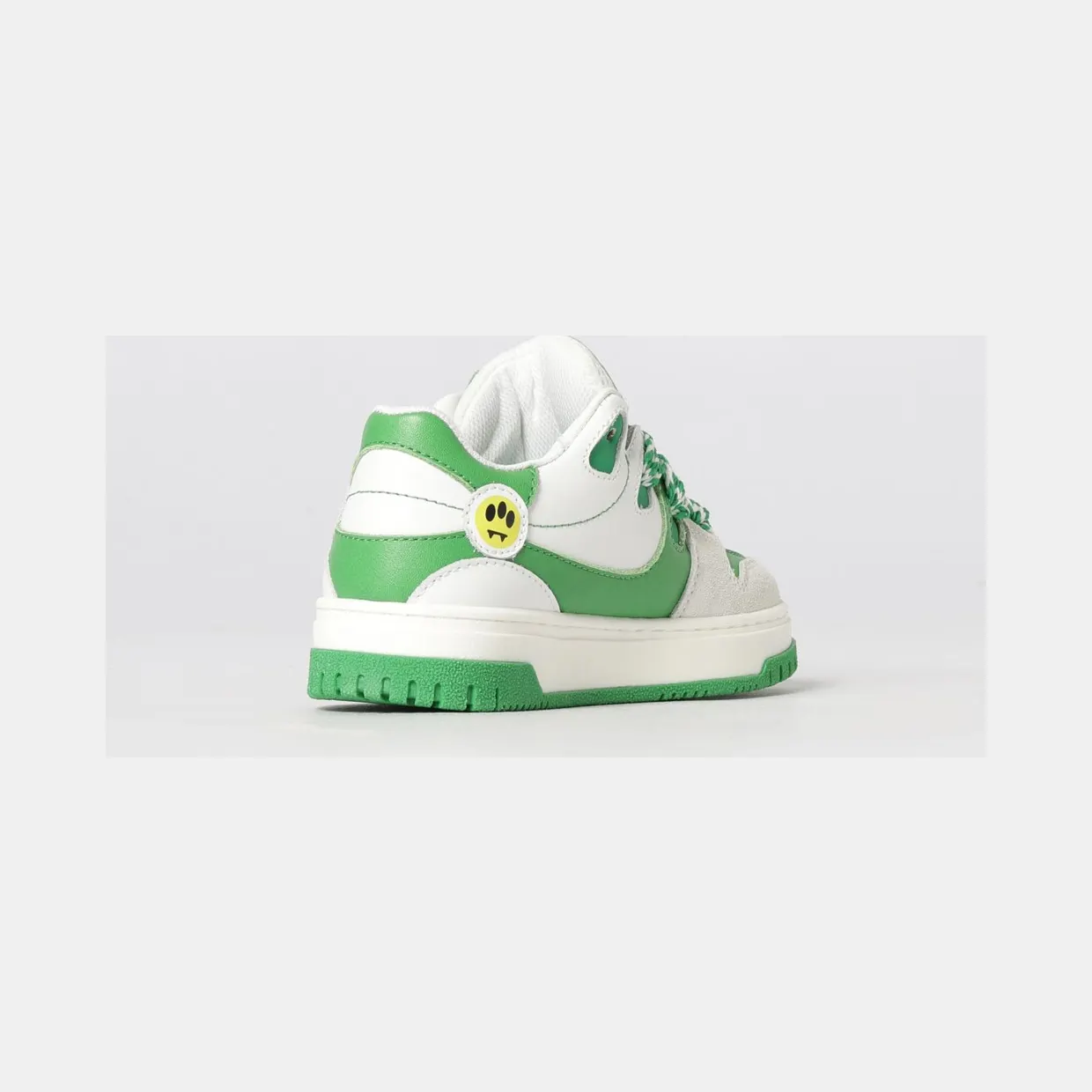 BARROW Leather Sneakers Green (828492) (2)