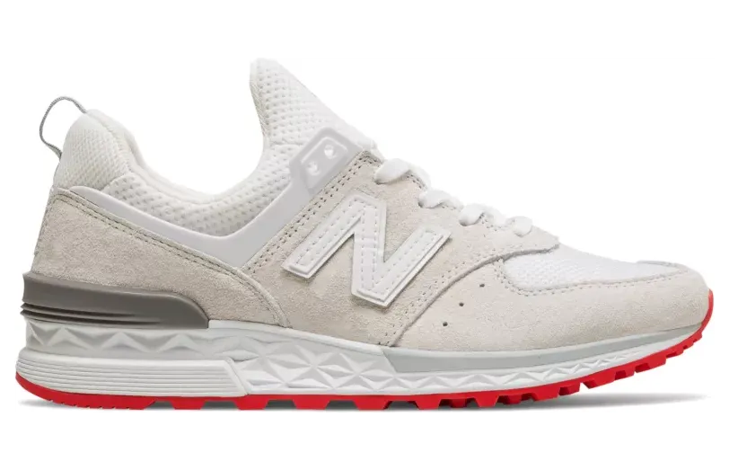 New Balance 574 Sport Off White Red (W)