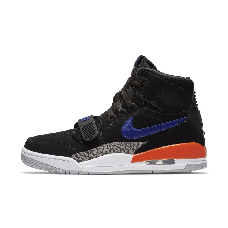 Jordan Legacy 312 Knicks Black/Rush Blue-Brilliant Orange (AV3922-048)