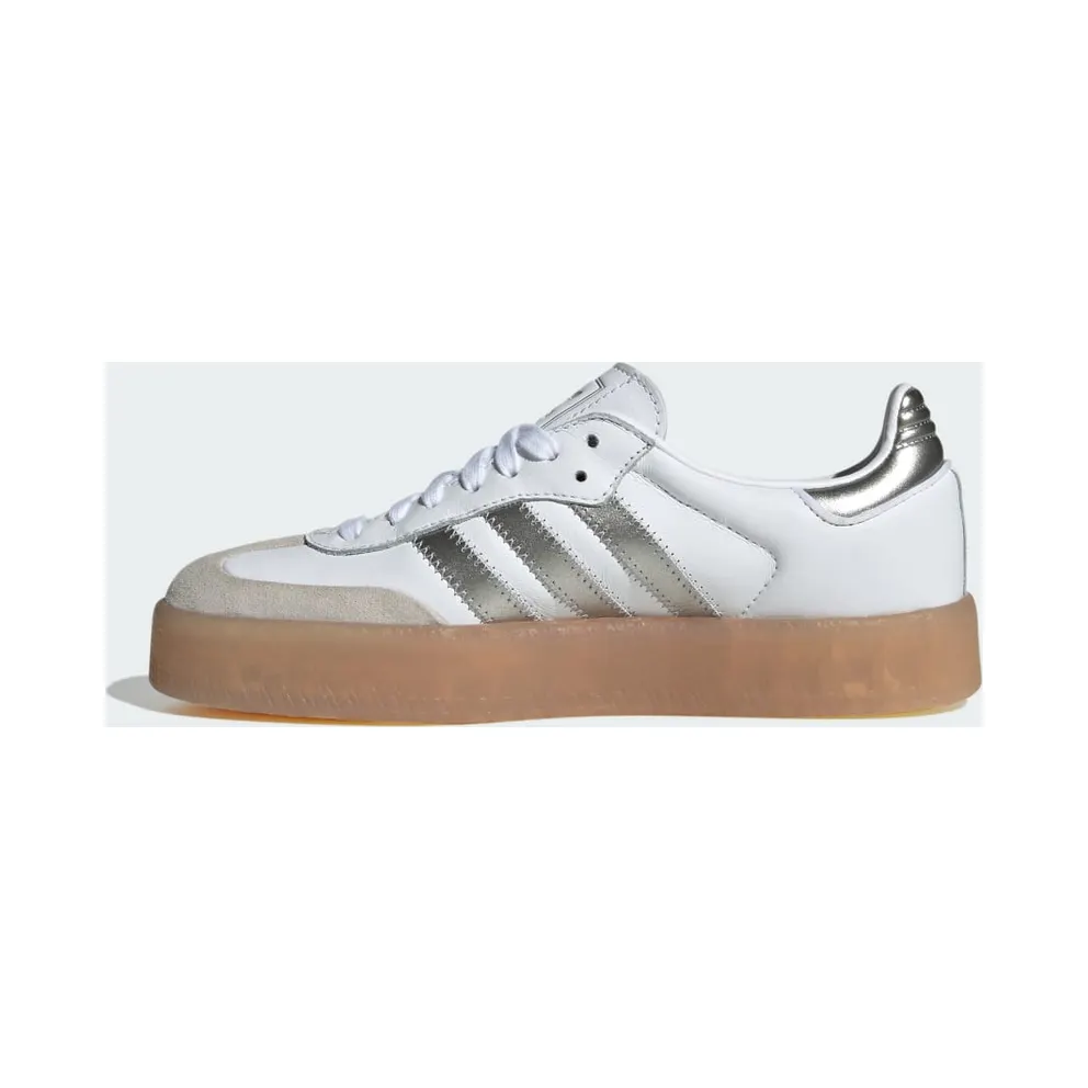 Adidas Sambae Cloud White / Silver Metallic / Gum (JS3943)