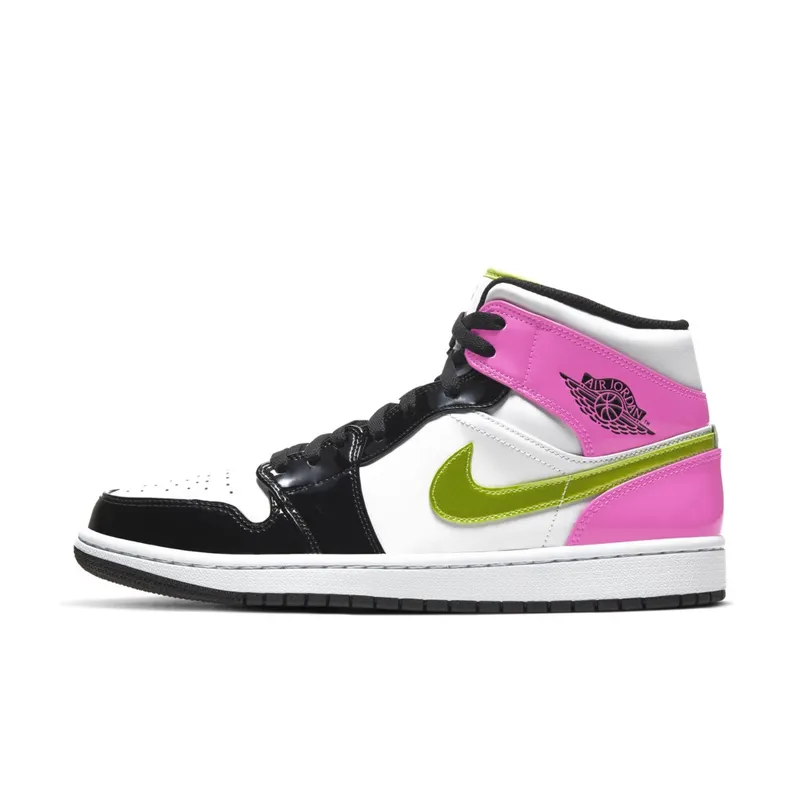 Jordan 1 Mid White Black Cyber Pink White/Black-Cyber-Pink (CZ9834-100)